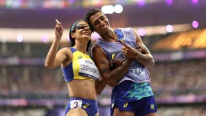 Jerusa Geber conquistou sua primeira medalha de ouro (Crédito: Getty Images)