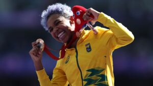Keyla Barros é bronze no atletismo em Paris