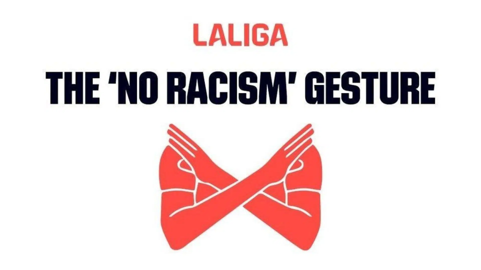 Gesto "Não ao racismo" da LALIGA