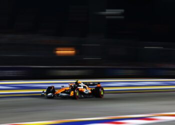 Lando Norris no quali do GP de Singapura