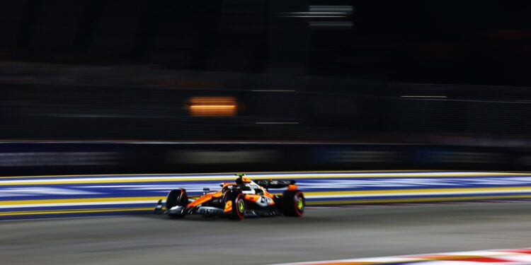 Lando Norris no quali do GP de Singapura