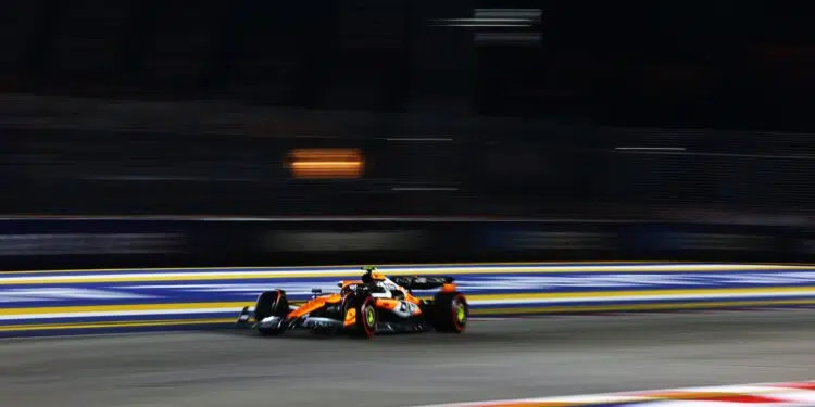 Lando Norris no quali do GP de Singapura