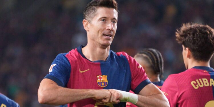 Lewandowski se tornou maior artilheiro polonês da LALIGA