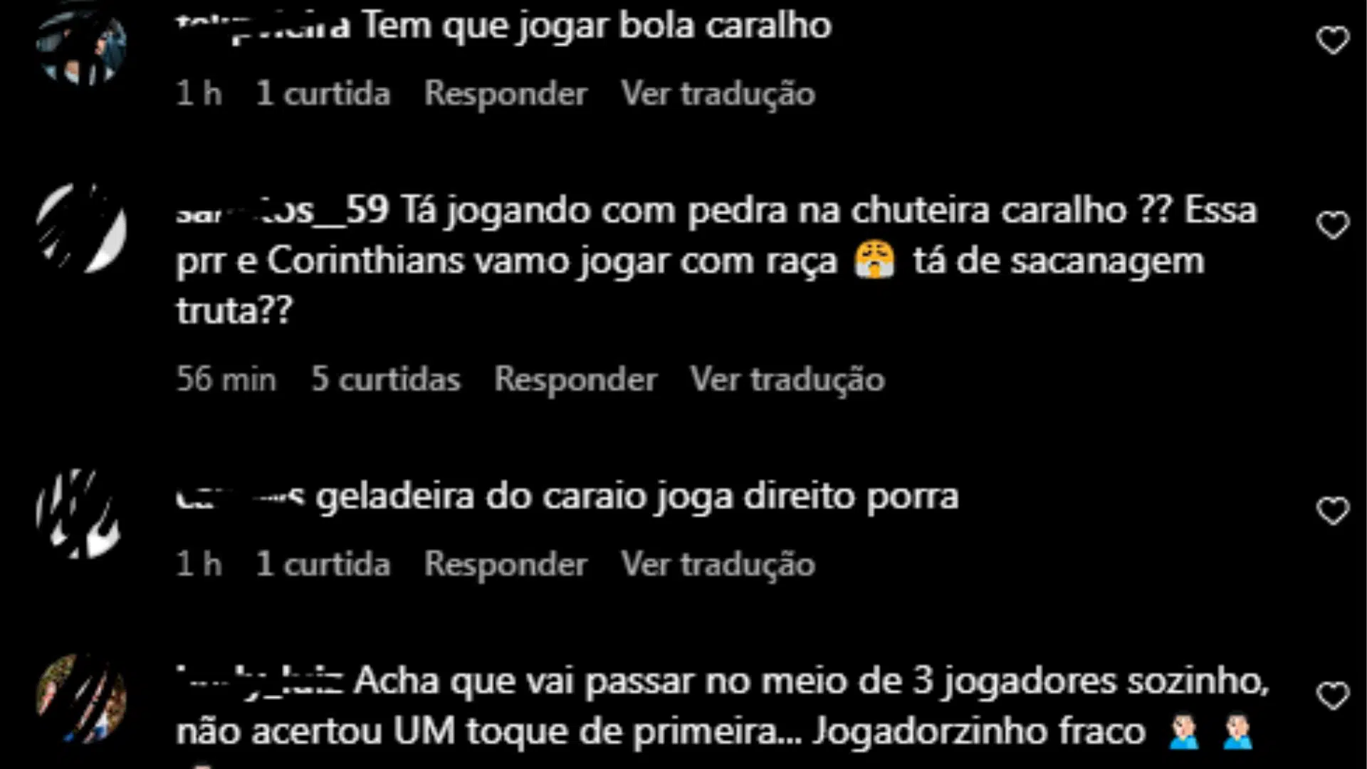 Comentários no Instagram de Memphis Depay