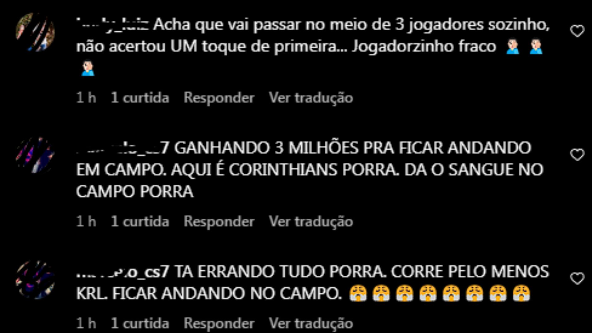 Coment&aacute;rios no Instagram de Memphis Depay