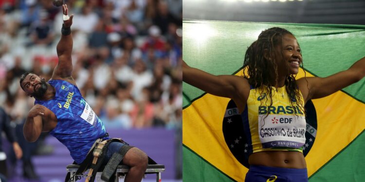 Thiago Paulino e Zileide Cassiano faturam medalhas de prata (Crédito: Getty Images)