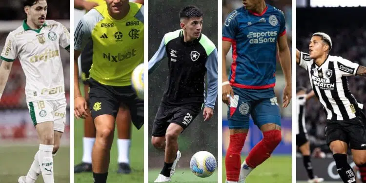 Foto: Reprodução/Instagram (@mauriciomp7, @_alcaraz22, @thiago_almada23, @lucho_rodriguezz24, @lucasrfotografia)