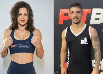 Mariana Salles e Ivan Santos entram em ação nesta sexta-feira (13) no Empire MMA 9 – Foto: divulgação