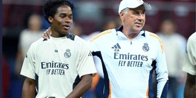 Real Madrid: Ancelotti rasga elogios ao talento de Endrick
