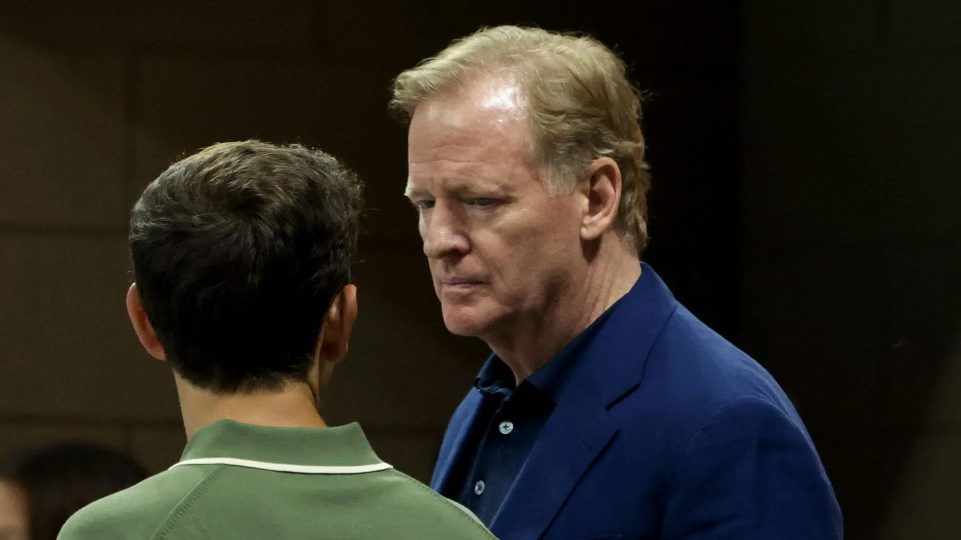 Roger Goodell marcou presença no US Open, na última semana (Crédito: Getty Images)