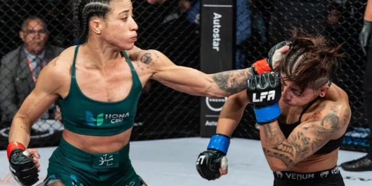 Atual campeã peso-palha da LFA, Rose Conceição sonha em chegar ao UFC – Foto: divulgação LFA