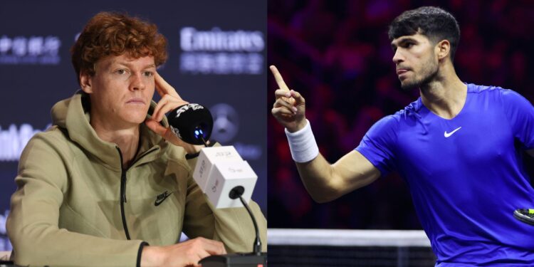 Jannik Sinner rebate posicionamento de Carlos Alcaraz sobre os compromissos da temporada no tênis