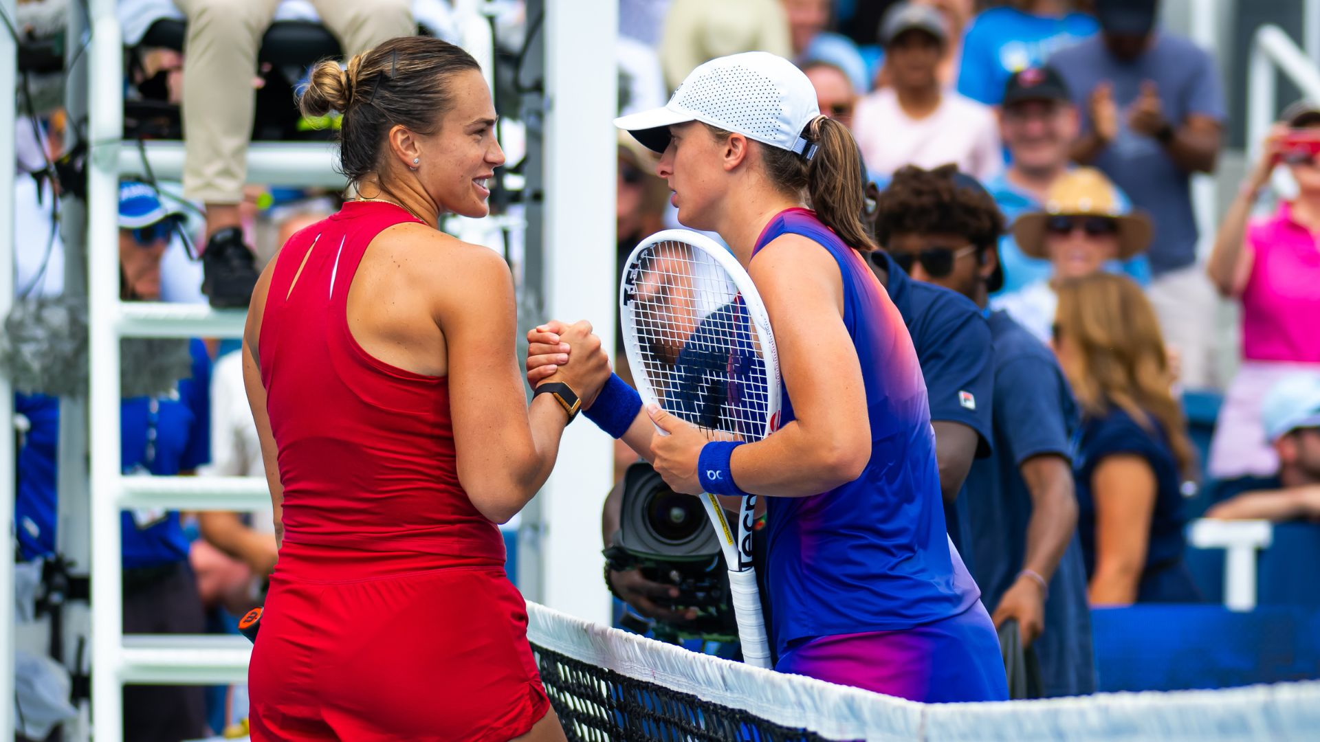 Swiatek e Sabalenka juntas, em partida válida pelo WTA de Cincinnati