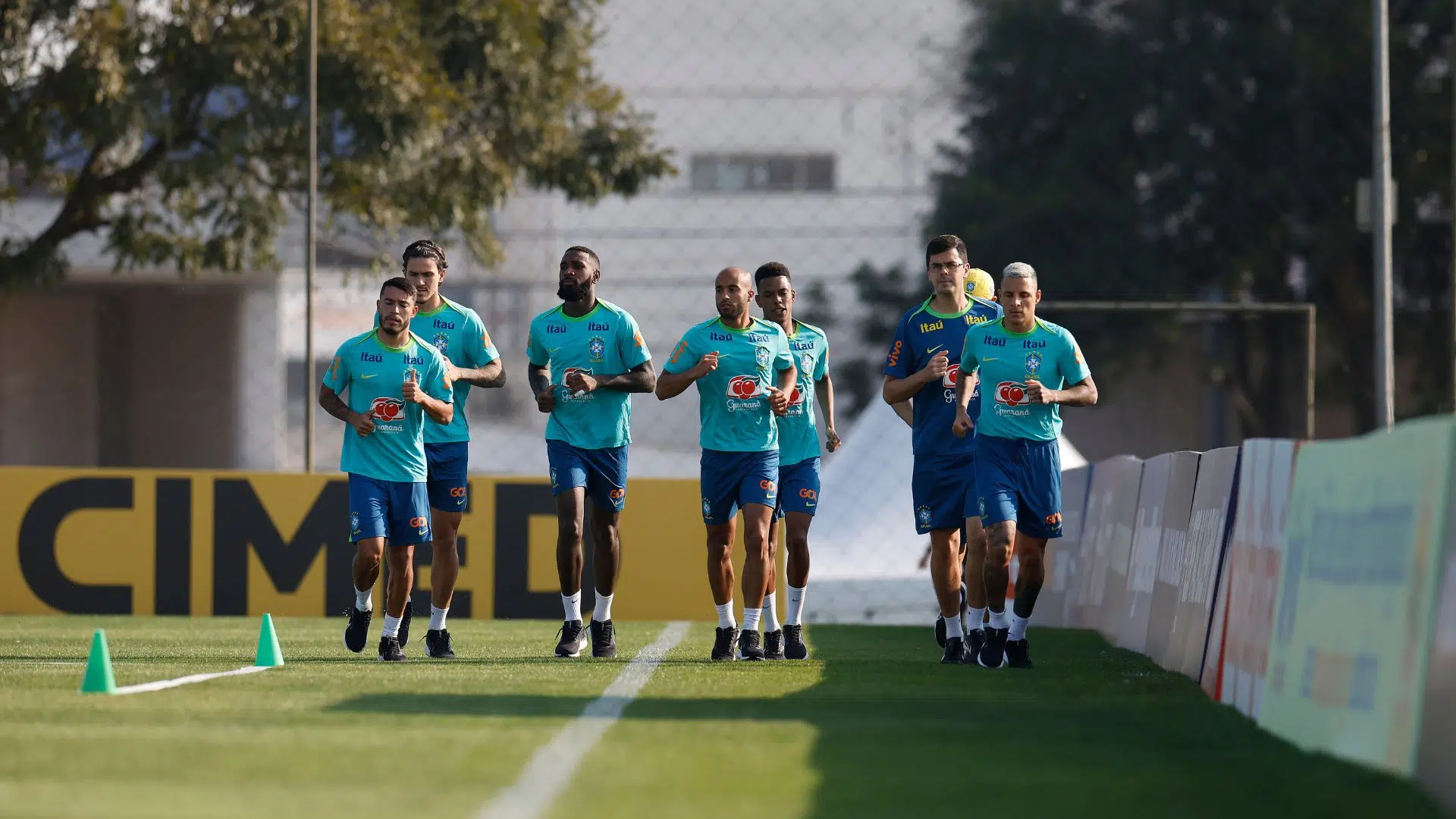 Gerson durante treino da Seleção, em Curitiba (Crédito: Rafael Ribeiro / CBF)