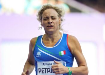 Valentina Petrillo em ação na Paralimpíada de Paris
