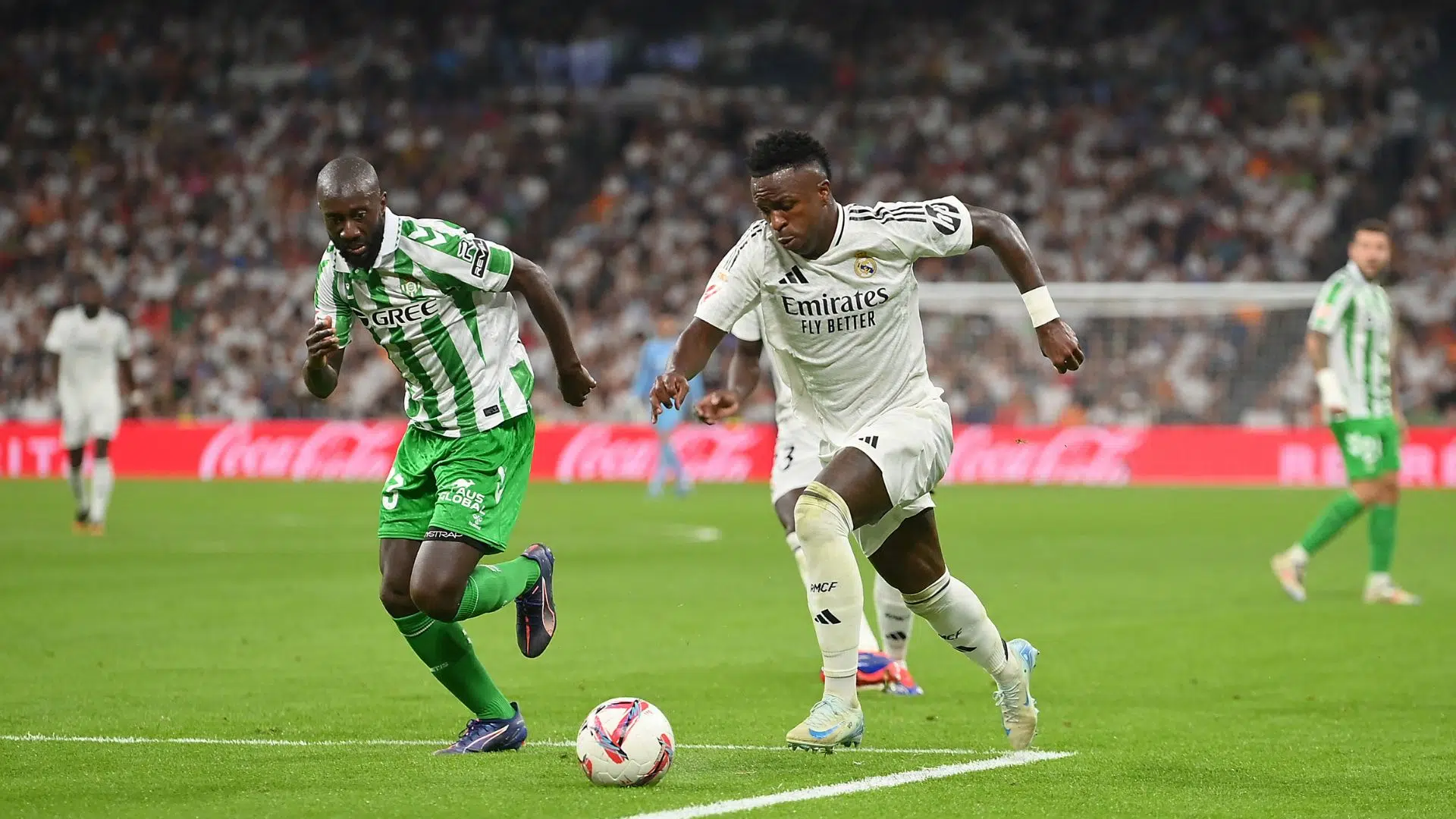 Vini Jr em ação pelo Real Madrid