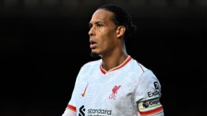 Virgil Van Dijk, zagueiro do Liverpool, durante partida contra o Crystal Palace, válida pela Premier League