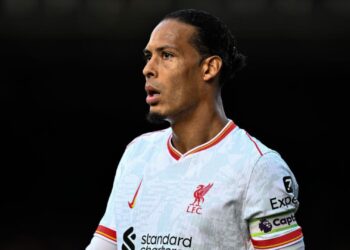 Virgil Van Dijk, zagueiro do Liverpool, durante partida contra o Crystal Palace, válida pela Premier League