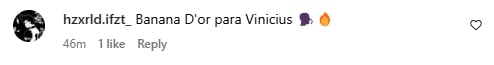 Comentário racista de argentino contra Vini Jr.