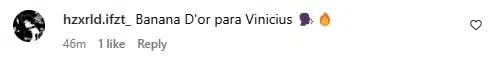 Comentário racista de argentino contra Vini Jr.
