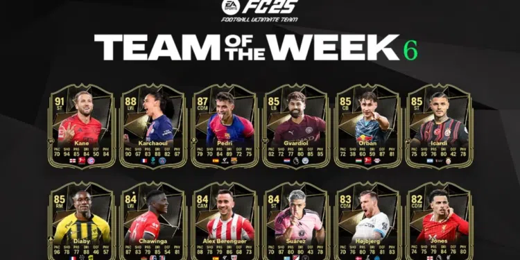 Kane é a melhor carta do EA Sports FC 25; Veja o time da semana