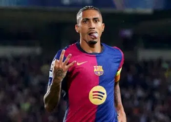 Raphinha comemora boa fase no Barcelona
