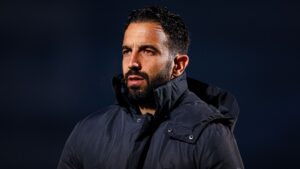 Rúben Amorim sob o comando do Sporting, em jogo da Taça da Liga