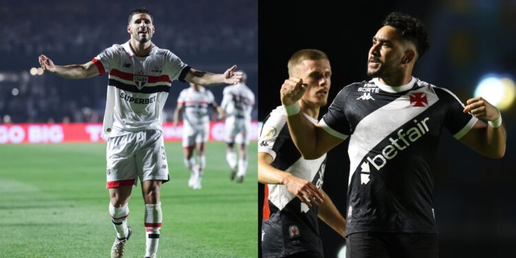 São Paulo x Vasco pelo Brasileirão