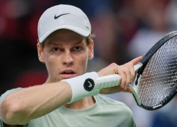 Sinner em ação no ATP de Xangai