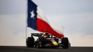 Max Verstappen no circuito do GP dos Estados Unidos