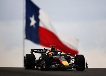Max Verstappen no circuito do GP dos Estados Unidos