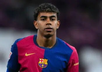 Yamal em ação no clássico Real Madrid x Barcelona