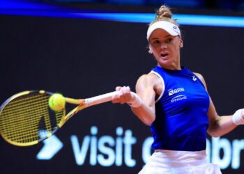 Laura Pigossi durante partida contra Jazmín Ortenzi, da Argentina