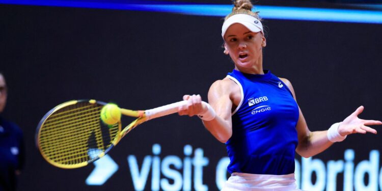 Laura Pigossi durante partida contra Jazmín Ortenzi, da Argentina