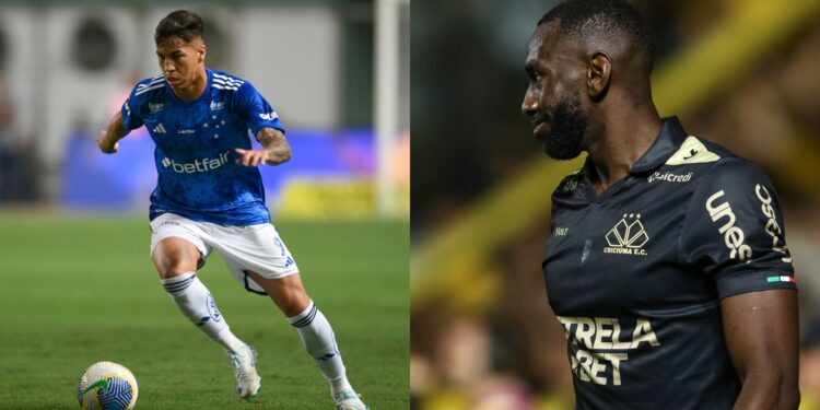 Kaio Jorge e Bolasie, em Cruzeiro x Criciúma