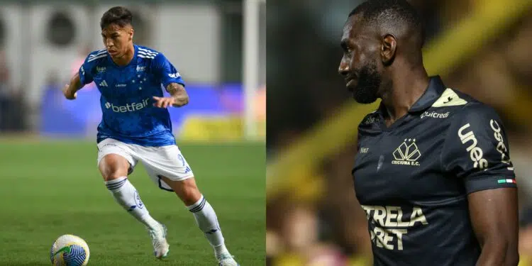 Kaio Jorge e Bolasie, em Cruzeiro x Criciúma