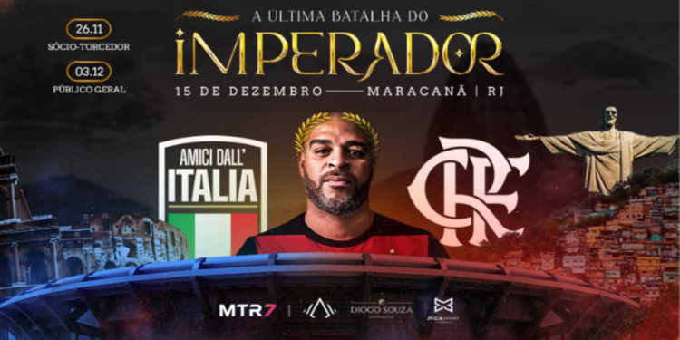 Despedida de Adriano Imperador; Confira os valores dos ingressos