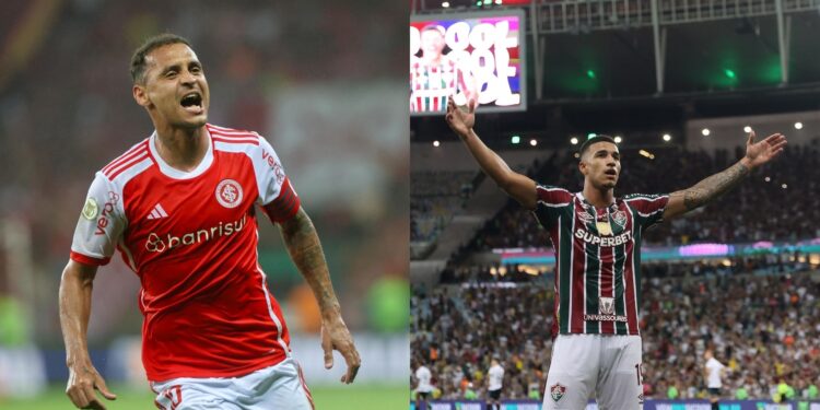 Internacional x Fluminense na disputa do Brasileirão