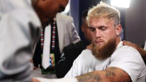 Jake Paul se preparando para a luta contra Mike Tyson
