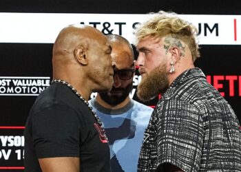 Mike Tyson x Jake Paul tem encarada pré-luta