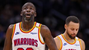 Draymond Green e Stephen Curry na NBA