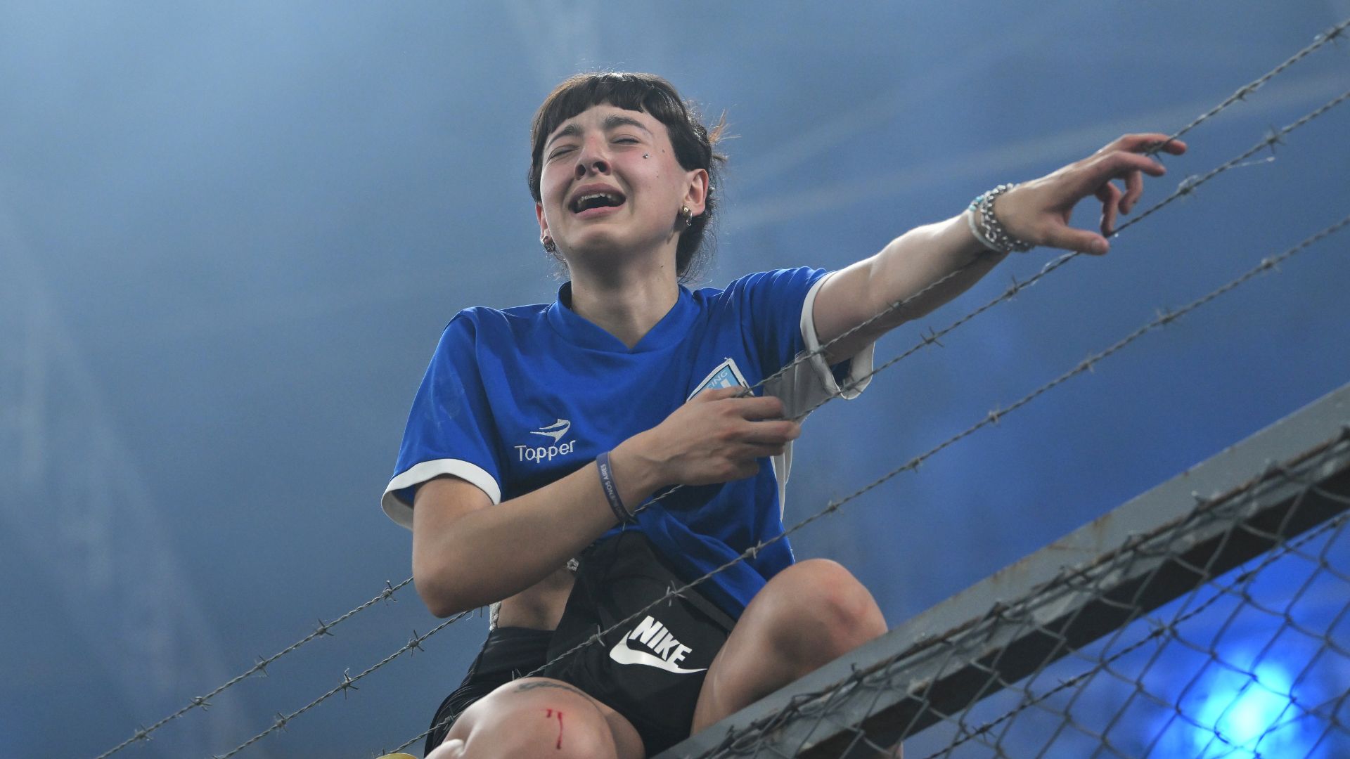 Torcedora do Racing que viralizou em comemoração da classificação argentina