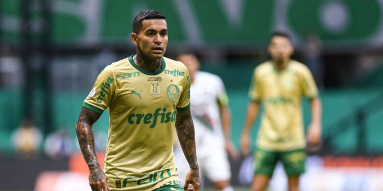 Dudu, do Palmeiras, durante partida contra o Fluminense, válida pela última rodada do Brasileirão 2024