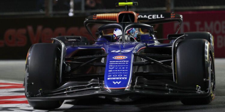 Franco Colapinto, piloto da Williams, durante GP de Las Vegas