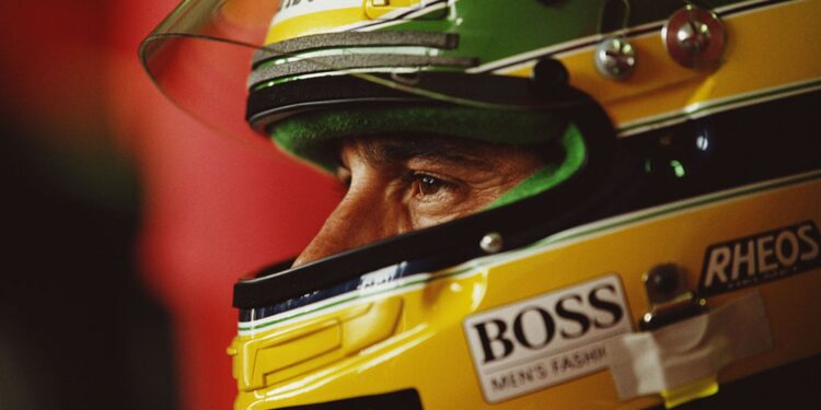 Ayrton Senna, piloto brasileiro, durante treino do GP de San Marino de 1991