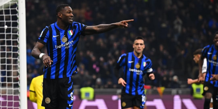 Thuram marcou mais uma vez pela Inter. Fonte: @inter
