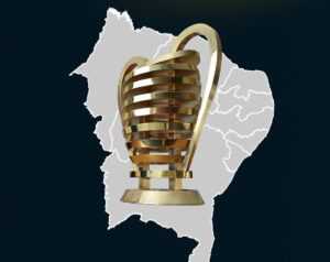 Publicação da perfil oficial da Copa do Nordeste com taça da copa - Fonte: @copanordestecbf