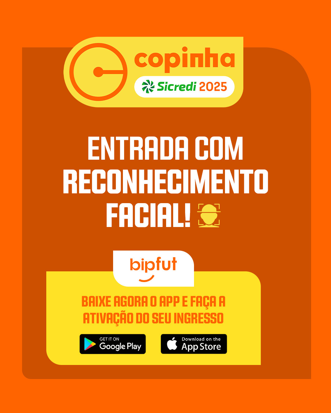 Publicação da Copinha sobre Reconhecimento Facial - Fonte: @copinha
