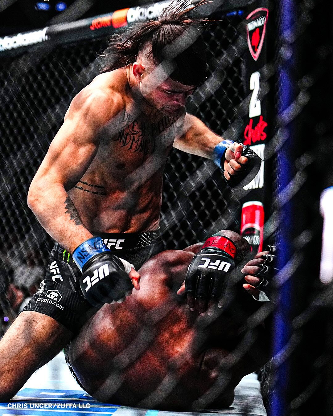 Diego Lopes lutando - Fonte: @espnmma