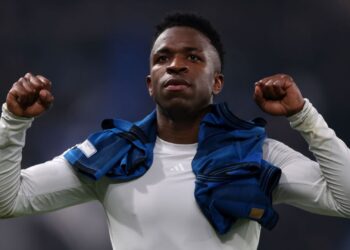 Vencedor do Fifa The Best, Vini Jr em ação pelo Real Madrid